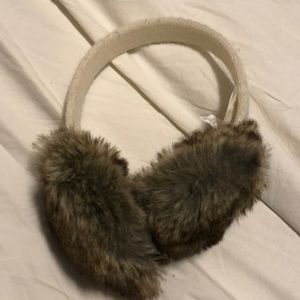 Super cute ear muffs with faux fur